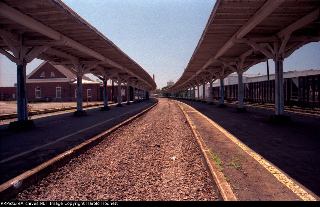 View southbound at Seaboard Station after the main track had been pulled up and filled in